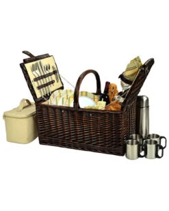Buckingham Picnic Basket For 4 With Coffee Set Home Hamptons