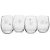 Susquehanna Set Of 4 Arach-NO-Phobia Assortment Stemless Wine Glasses Home