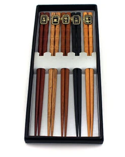 BergHOFF Set Of 5 Wooden Chopsticks Home