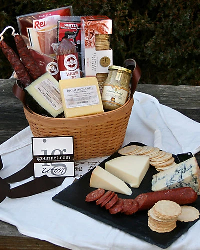 Igourmet 13pc Connoisseurs Meat & Cheese Gift Set Home 1 Igourmet 13pc Connoisseurs Meat & Cheese Gift Set Home