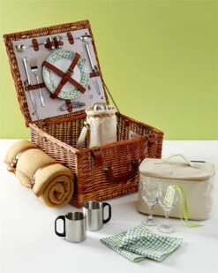 Cheshire Basket, Blanket & Coffee Set For 2 Home