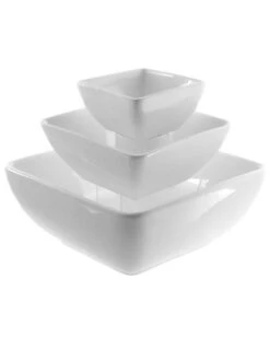 Whittier 3pc Square Bowl Set Home