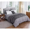 Microfiber Comforter And Velvet Blanket Set