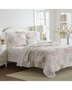 Laura Ashley Celina Patchwork 3Pc Quilt Set Home