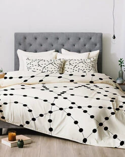 Holli Zollinger Dotted Black Line Comforter Set Home
