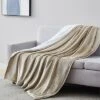 Ultra-soft Reversible Sherpa Fleece Throw Blanket Home