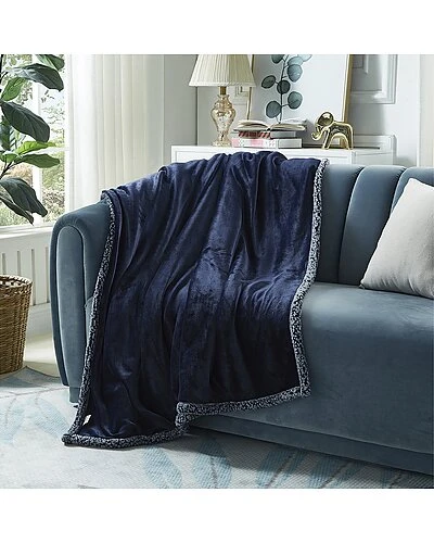 Saleem Flannel Reversible Heathered Sherpa Throw Home 1 Saleem Flannel Reversible Heathered Sherpa Throw Home