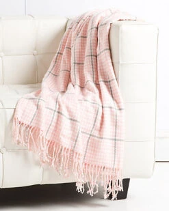 Houndstooth Cashmere Touch Throw Home