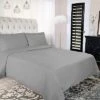 Superior Solid 300-Thread Count Cotton Percale Duvet Cover Set Home