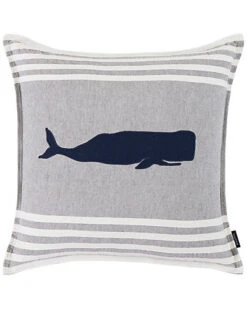 Nautica Whale Applique Throw Pillow Home