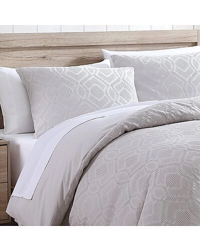 Tommy Bahama Extured Waffle 100% Cotton Duvet Cover Set Home 2 Tommy Bahama Extured Waffle 100% Cotton Duvet Cover Set Home - Image 2