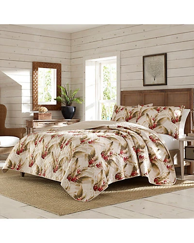 Tommy Bahama Nzania Red Quilt/Sham Set Home 1 Tommy Bahama Nzania Red Quilt/Sham Set Home