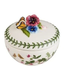 Botanic Garden Bouqet Butterfly Trinket Box Home