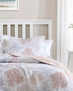 Laura Ashley Saltwater 3Pc Quilt Set Home 6 Laura Ashley Saltwater 3Pc Quilt Set Home -Home Furnishing Store 3030919954 RLLD 3