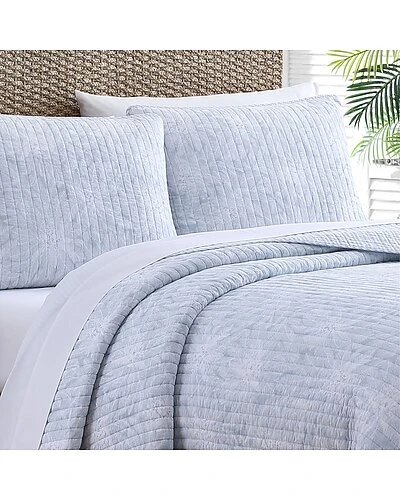 Tommy Bahama Makena 3Pc Blue Quilt Set Home 2 Tommy Bahama Makena 3Pc Blue Quilt Set Home - Image 2