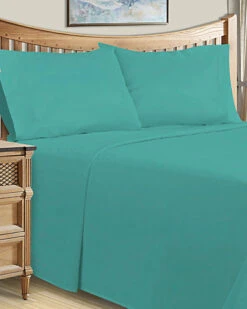 Superior Solid 1500 Thread Count Cotton-Blend Deep Pocket Sheet Set Home