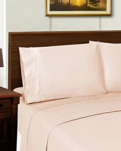 Superior Solid 600 Thread Count Tencel-Blend Wrinkle-Resistant Sheet Set Home