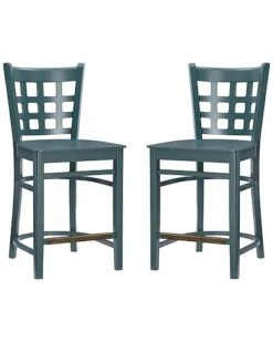 La Green Counter Stools Set Of 2 Home