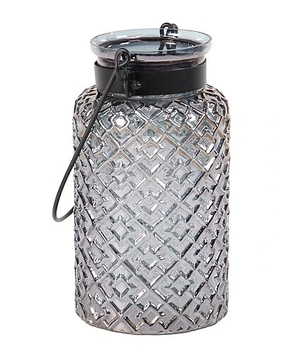 Black Glass Industrial Candle Holder Lantern Home 1 Black Glass Industrial Candle Holder Lantern Home