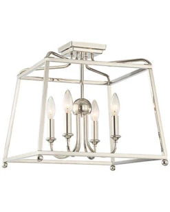 4-Light Sylvan Flush Mount Home