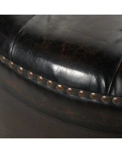 Set Of 3 Traditional Round Wood Storage Ottoman Home -Home Furnishing Store 3050026468 RLLD 5