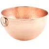 Solid Copper Stone Hammered Mixing/Beating Bowl Home