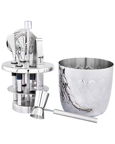 Avante Embossed Stainless Steel Bar Tools Set Home 3 Avante Embossed Stainless Steel Bar Tools Set Home - Image 3