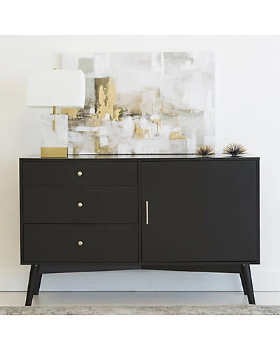 52in Mid-Century Modern Wood TV Storage Console Home 2 52in Mid-Century Modern Wood TV Storage Console Home - Image 2