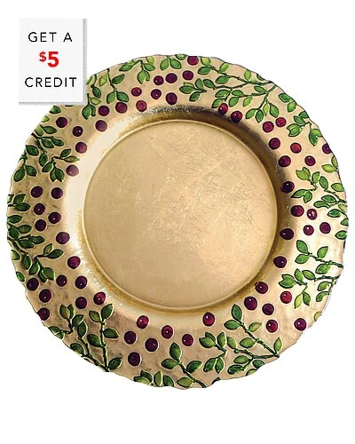 Cranberry Glass Service Plate/Charger With $5 Credit Home 1 Cranberry Glass Service Plate/Charger With $5 Credit Home