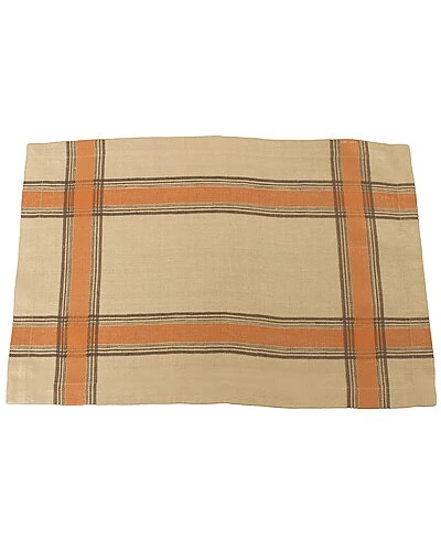 Set Of 6 Linen Boulevard Placemats 1 Set Of 6 Linen Boulevard Placemats