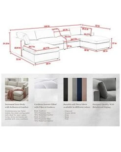 Yasmin Sofa U-Chaise Sectional Home -Home Furnishing Store 3050072168 RLLD 5