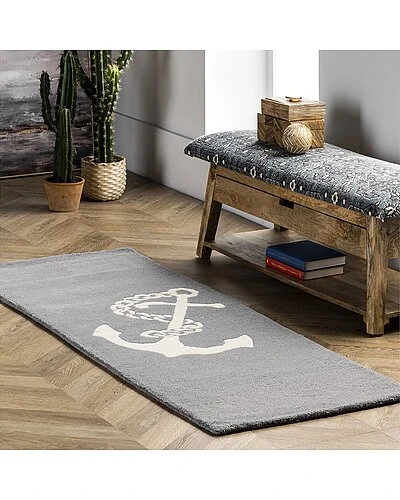 NuLOOM Hand Tufted Set Sail Wool Rug Home 6 NuLOOM Hand Tufted Set Sail Wool Rug Home - Image 6