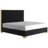 Contemporary Velvet 78In King Bed