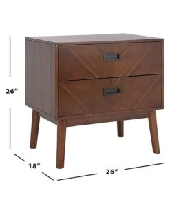 Safavieh Donald 2 Drawer Nightstand Home -Home Furnishing Store 3050088227 RLLD 4