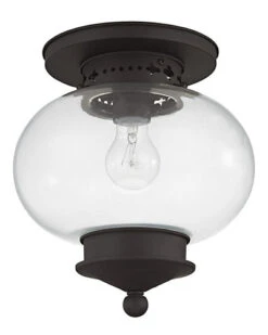 Livex Lighting Harbor 1-Light Bronze Ceiling Mount Home -Home Furnishing Store 3050094219 RLLD 4