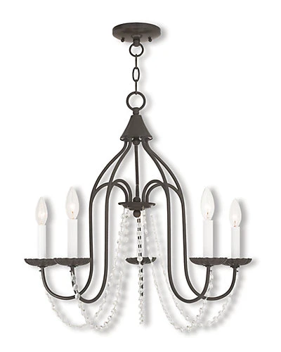 Livex Lighting Alessia 5-Light English Bronze Chandelier Home 1 Livex Lighting Alessia 5-Light English Bronze Chandelier Home