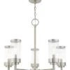 Livex Lighting Hillcrest 5 Light Brushed Nickel Outdoor Chandelier Home