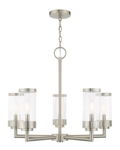 Livex Lighting Hillcrest 5 Light Brushed Nickel Outdoor Chandelier Home 6 Livex Lighting Hillcrest 5 Light Brushed Nickel Outdoor Chandelier Home -Home Furnishing Store 3050095870 RLLD 3