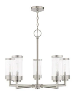Livex Lighting Hillcrest 5 Light Brushed Nickel Outdoor Chandelier Home 7 Livex Lighting Hillcrest 5 Light Brushed Nickel Outdoor Chandelier Home -Home Furnishing Store 3050095870 RLLD 4