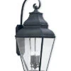 Livex Lighting Exeter 4-Light Bronze Outdoor Wall Lantern Home