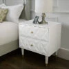 Geo Texture 2 Drawer Nightstand Home