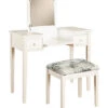 White Butterfly Vanity And Stool Home