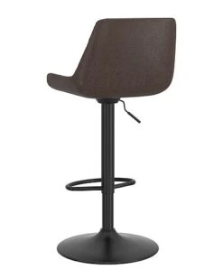 Set Of 2 Faux Leather & Metal Air Lift Stools -Home Furnishing Store 3050126905 RLLD 3