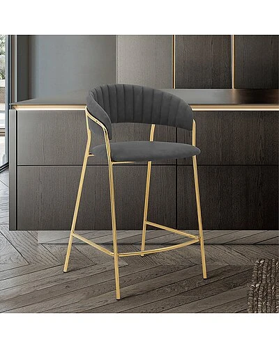 Nara 26in Metal Counter Height Bar Stool Home 2 Nara 26in Metal Counter Height Bar Stool Home - Image 2