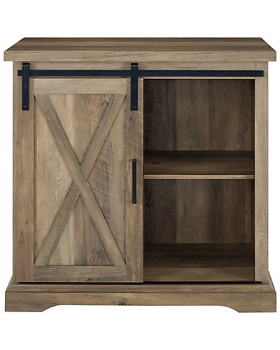 32in Farmhouse Entryway Storage Console Sliding Door Home 3 32in Farmhouse Entryway Storage Console Sliding Door Home - Image 3