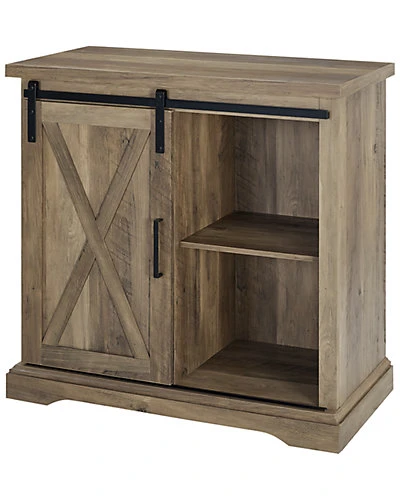 32in Farmhouse Entryway Storage Console Sliding Door Home 4 32in Farmhouse Entryway Storage Console Sliding Door Home - Image 4