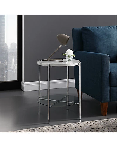 20in Glam Round Side End Table Home 3 20in Glam Round Side End Table Home - Image 3
