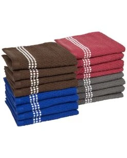 16pc Popcorn Kitchen Dishcloth Rag Set