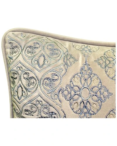 Velvet Patchwork Embroidered Lumbar Decorative Pillow 5 Velvet Patchwork Embroidered Lumbar Decorative Pillow - Image 5