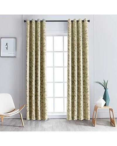 Superior Set Of 2 Leaves Blackout Panel Curtains Home 1 Superior Set Of 2 Leaves Blackout Panel Curtains Home